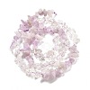 Natural Quartz Crystal & Kunzite Beads Strands G-L610-A25-01-3