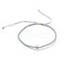 Adjustable Natural Smoky Quartz Braided Bead Bracelets BJEW-F391-A18-2