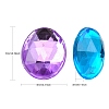 Imitation Taiwan Acrylic Rhinestone Cabochons GACR-A008-8x10mm-M-3