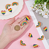 12Pcs 2 Styles Pride Month Enamel Pins JEWB-ME0001-32-3