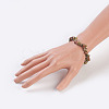 Natural Unakite Stretch Bracelets BJEW-JB03681-02-3