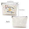 Teachers' Day Polycotton Custom Canvas Storage Bags ABAG-WH0029-069-2