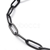 304 Stainless Steel Paperclip Chain Bracelets BJEW-O186-02EB-3