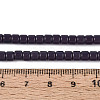 Opaque Solid Color Glass Beads Strands GLAA-N065-4x4mm-C07-4