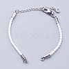 Braided Cotton Cord Bracelet Making MAK-I006-P-2