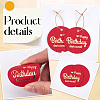 100Pcs Flat Round Gold Word Happy Birthday Dear Sweet Hanging Tags DIY-SP0003-87C-4