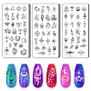 Stainless Steel DIY Nail Art Templates MRMJ-WH0092-012-1