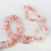 Cherry Quartz Glass Beads Strands G-R192-12-3