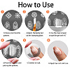 Stainless Steel DIY Nail Art Templates MRMJ-WH0092-064-7