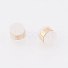 Brass Rubber Ear Nuts X-KK-T025-41G-2