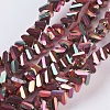 Electroplate Glass Beads Strands EGLA-J145-4mm-FP01-1