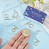 10Pcs 5 Styles Brass Toggle Clasps KK-SC0007-40-3