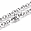 Tarnish Resistant 304 Stainless Steel Cable Chain Bracelets LS-BJEW-H532-01P-2
