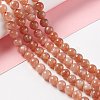 Natural Sunstone Beads Strands G-A205-28B-4