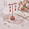 20Pcs 2 Colors Brass Clip-on Earring Converters Findings KK-BC0014-96B-4