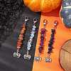 Halloween Pumpkin Alloy Pendant Decorations HJEW-JM02073-2