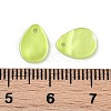 Spray Painted Natural Freshwater Shell Teardrop Charms SHEL-K006-47A-3