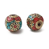 Handmade Tibetan Style Beads KK-Z157-02AG-01-1