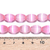 Dyed Natural Selenite Beads Strands G-T138-233H-4