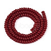 Opaque Spray Painted Glass Beads LS-GLAA-ZX008-4mm-18O-2