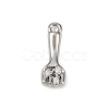 Brass Pave Clear Cubic Zirconia Pendants KK-L238-10P-1