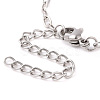 Non-Tarnish 304 Stainless Steel Cable Chain Bracelet for Men Women BJEW-E031-05J-P-3