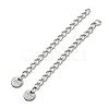 Tarnish Resistant 304 & 201 Stainless Steel Curb Chain Extender STAS-B045-03P-1