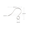 Tarnish Resistant 100Pcs 316 Stainless Steel French Earring Hooks JX138A-2