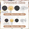 CCB Style Plastic Shank Buttons BUTT-OC0001-08-2