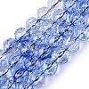 Crackle Transparent Glass Beads Strands GLAA-N063-10mm-04-1