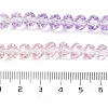 Transparent Painted Glass Beads Strands X1-DGLA-A034-T8mm-A05-4
