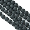 Grade A Natural Black Agate Beads Strands LS-G447-5-4