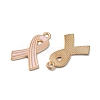 Light Gold Tone Zinc Alloy Enamel Pendants LS-ENAM-WH0061-14B-2