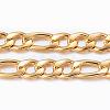 Ion Plating(IP) 304 Stainless Steel Figaro Chains CHS-H009-32G-1
