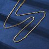 Brass Cable Chain Necklaces NJEW-D302-82G-3
