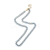 Enamel Ear of Wheat Link Chain Necklace NJEW-P220-02G-06-1