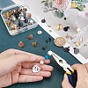 48Pcs 4 Colors PVD Vacuum Plating 304 Stainless Steel Stud Earring Findings STAS-UN0024-47-2