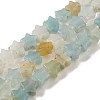 Natural Flower Amazonite Beads Strands G-G085-B09-01-1