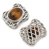 Natural Tiger Eye Multi-Strand Links KK-M304-05P-02-2