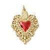 Rack Plating Brass Enamel Pendants KK-S372-01G-05-1