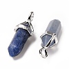 Dyed & Heated Natural Blue Aventurine Pointed Pendants G-K329-62P-3