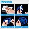 AHADERMAKER 7 Sheets 7 Colors Star Plastic Self Adhesive Car Stickers STIC-GA0001-13-3