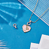2Pcs 925 Sterling Silver Micro Pave Clear Cubic Zirconia Enhancer Shortener Bails STER-AR0001-22RG-4
