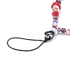 Handmade Lampwork Beaded Mobile Straps for Christmas HJEW-JM00446-05-2