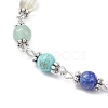 Natural & Synthetic Gemstone Chakra Pointed Dowsing Pendulums PALLOY-JF02089-6
