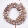 Natural Sunstone Beads Strands X-G-S333-8mm-038-2