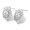 Brass Stud Earring Finding KK-C031-03P-1