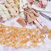 4Pcs 4 Colors High Temperature Fiber Doll Hairs DIY-GL0006-24A-4