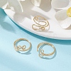 Copper Wire Wrapped Toe Open Ring RJEW-JR00621-2