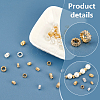 40Pcs 4 Style Eco-Friendly Rack Plating Brass Beads KK-PH0006-20-4